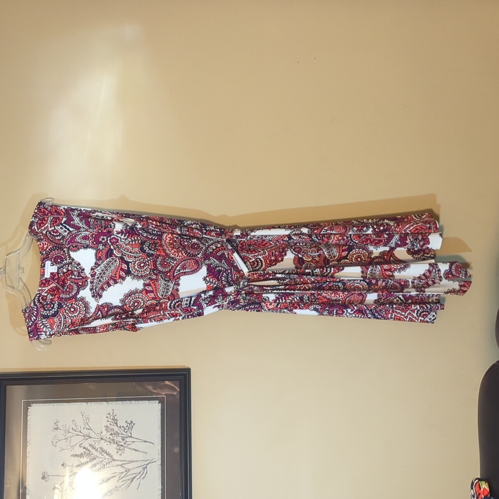 Charter Club Floral Print Dress - Coral, Fuchsia, Dark Navy, and Ivory